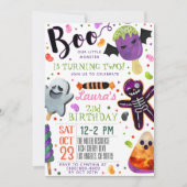 Boo Halloween Anniversaire Invitation (Devant)