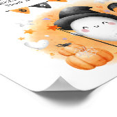 Boo Halloween Baby shower Luier Raffle Teken Poster (Hoek)