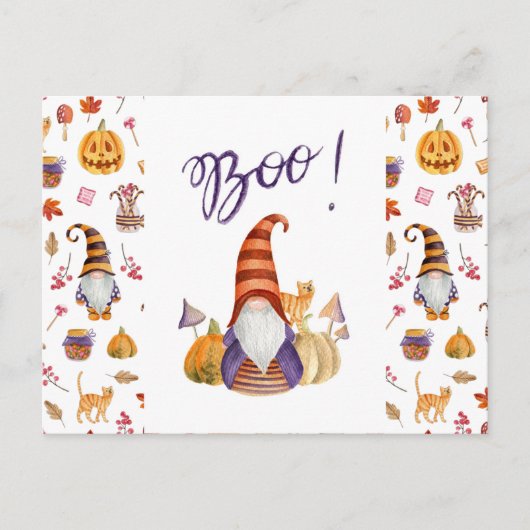 Boo Halloween Briefkaart (Voorkant)