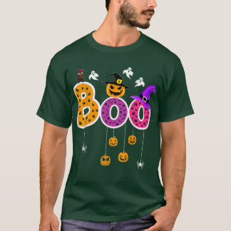 Boo Halloween Costume Spiders, Ghosts, pompoenen e T-shirt