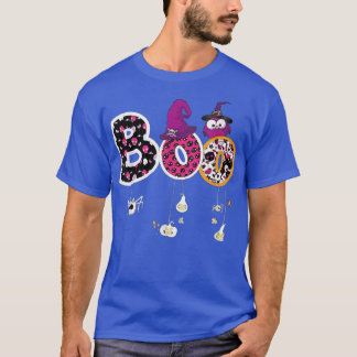 Boo Halloween Costume Spiders, Ghosts, Pumkin en W T-shirt