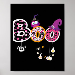 Boo Halloween Costume Spiders Poster