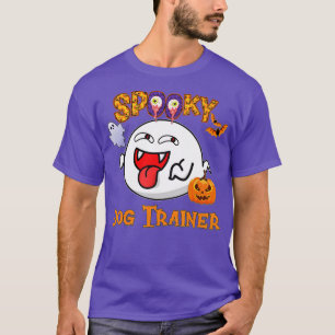 Boo Halloween Costume Spooky Dog Trainer T-shirt