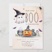 Boo Halloween Geest 1e 2e 3e 4e 5e Verjaardag Kaart (Voorkant)