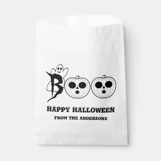 BOO ! Halloween Ghost Favoriser Sacs (Devant)