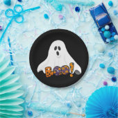 BOO Halloween Ghost Party Papieren Bordje (Feest)