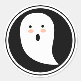 Boo. Halloween Ghost Sticker