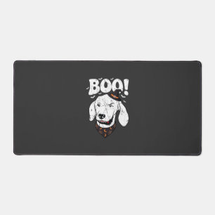 Boo Halloween Hond Heks Hoed Vleermuizen Bureaumat