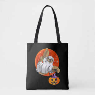 Boo Halloween met luie heks Pet en spin Draagtas