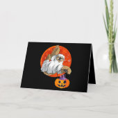 Boo Halloween met luie heks Pet en spin Kaart (Voorkant)