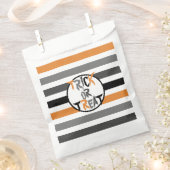 Boo Halloween Oranje zwarte Trick or treat Bedankzakje (Geknipt)