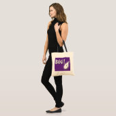 Boo. Halloween paars Tote Bag (Voorkant (model))