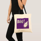 Boo. Halloween paars Tote Bag (Voorkant (product))