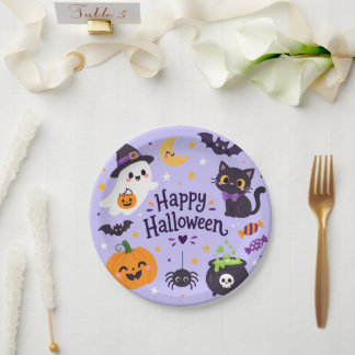 boo halloween papieren bordje