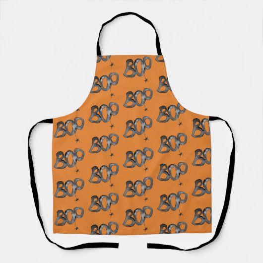 BOO! Halloween Pattern Schort (Voorkant)