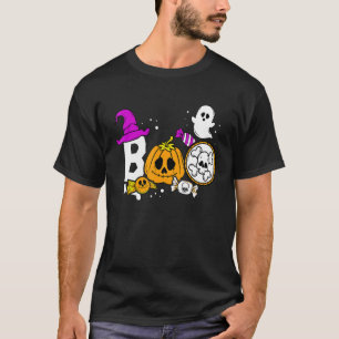 Boo Halloween Pumpkin Carnival Halloween Party 4 T-shirt