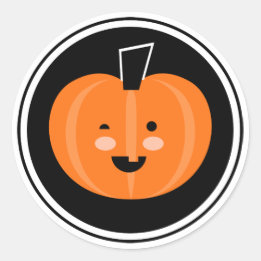 Boo. Halloween Pumpkin Sticker