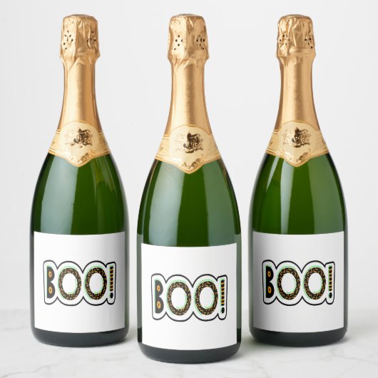 BOO Halloween Sparkling Wijnetiket (Flessen)