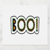 BOO Halloween Sparkling Wijnetiket (Enkel label)