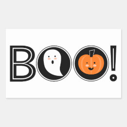Boo. Halloween Sticker