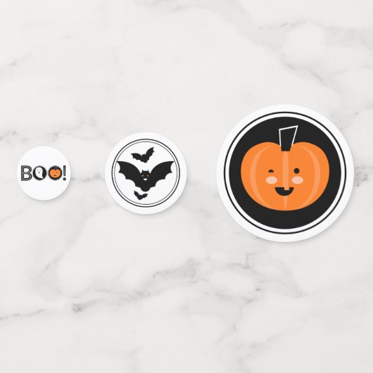 Boo. Halloween Table Confetti (Achterkanten)