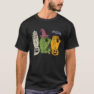 Boo handen American Sign Language Pride ASL Hallow T-shirt