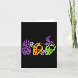 Boo Hands American Sign Language Pride Asl Brawe Kaart