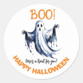 Boo ! Happy Ghost Halloween autocollant (Devant)