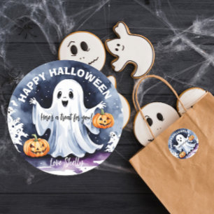 Boo ! Happy Ghost Halloween autocollant