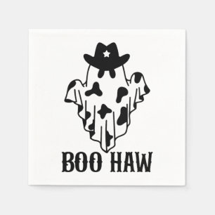 Boo Haw Funny Halloween Costume Ghost Western Spoo Servet