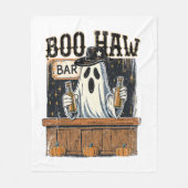 Boo Haw Retro Western Halloween Fleece Deken (Voorkant)