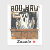 Boo Haw Retro Western Halloween Sticker (Vel)