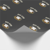 Boo Haw Westers Halloween Spokenhuis Ontwerp Cadeaupapier (Hoek)