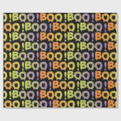 Boo Het is Halloween Cadeaupapier (Vlak)