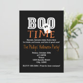 BOO HEURE Halloween Costume Party Invitation (Debout devant)