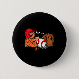 Boo Honkbal Halloween Speler Catcher Pitcher Spoo Ronde Button 5,7 Cm