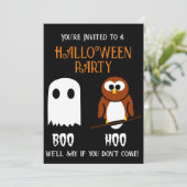 Boo Hoo Halloween Fête Invitation (Debout devant)