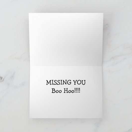 **BOO HOO-MISSING U** KAART (Binnen)