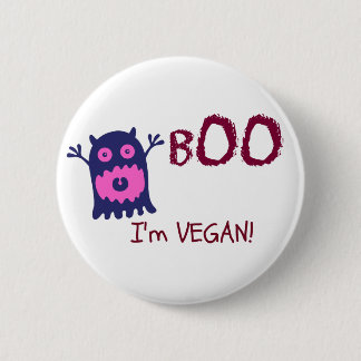 Boo Ik ben Vegan Button