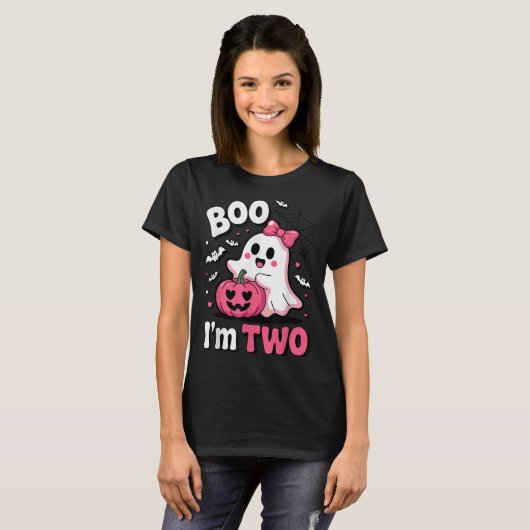 Boo Im Twee Halloween Kostuum voor Todd T-shirt (Voorkant volledig)