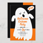 Boo - Invitation à la fête d'Halloween (Devant / Derrière)