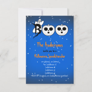 BOO ! Invitation aux citrouilles blanches d'Hallow