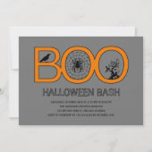 Boo ! Invitation de la fête d'Halloween (Devant)