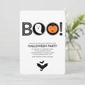 Boo ! Invitation de la fête d'Halloween (Debout devant)