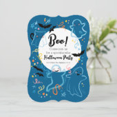 Boo ! Invitation de la fête d'Halloween pour enfan (Debout devant)