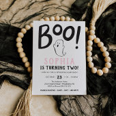 Boo ! Invitation d'Halloween fête d'anniversaire