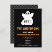 BOO ! Invitation du fantôme d'Halloween (Devant / Derrière)