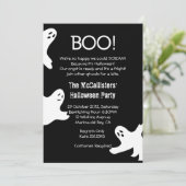 BOO ! Invitations de la fête du costume d'Hallowee (Debout devant)