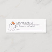 Boo is een echte Ghost Diaper Raffle Mini Enclosur Mini Visitekaartje (Voorkant)