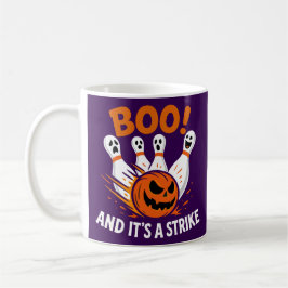 Boo It’s a Strike Funny Halloween Bowling Koffiemok